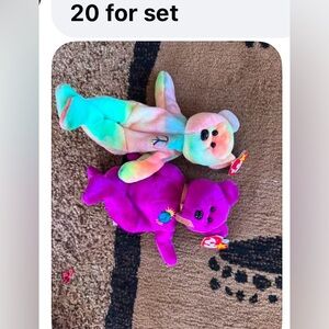 Rare Ty Beanie baby set